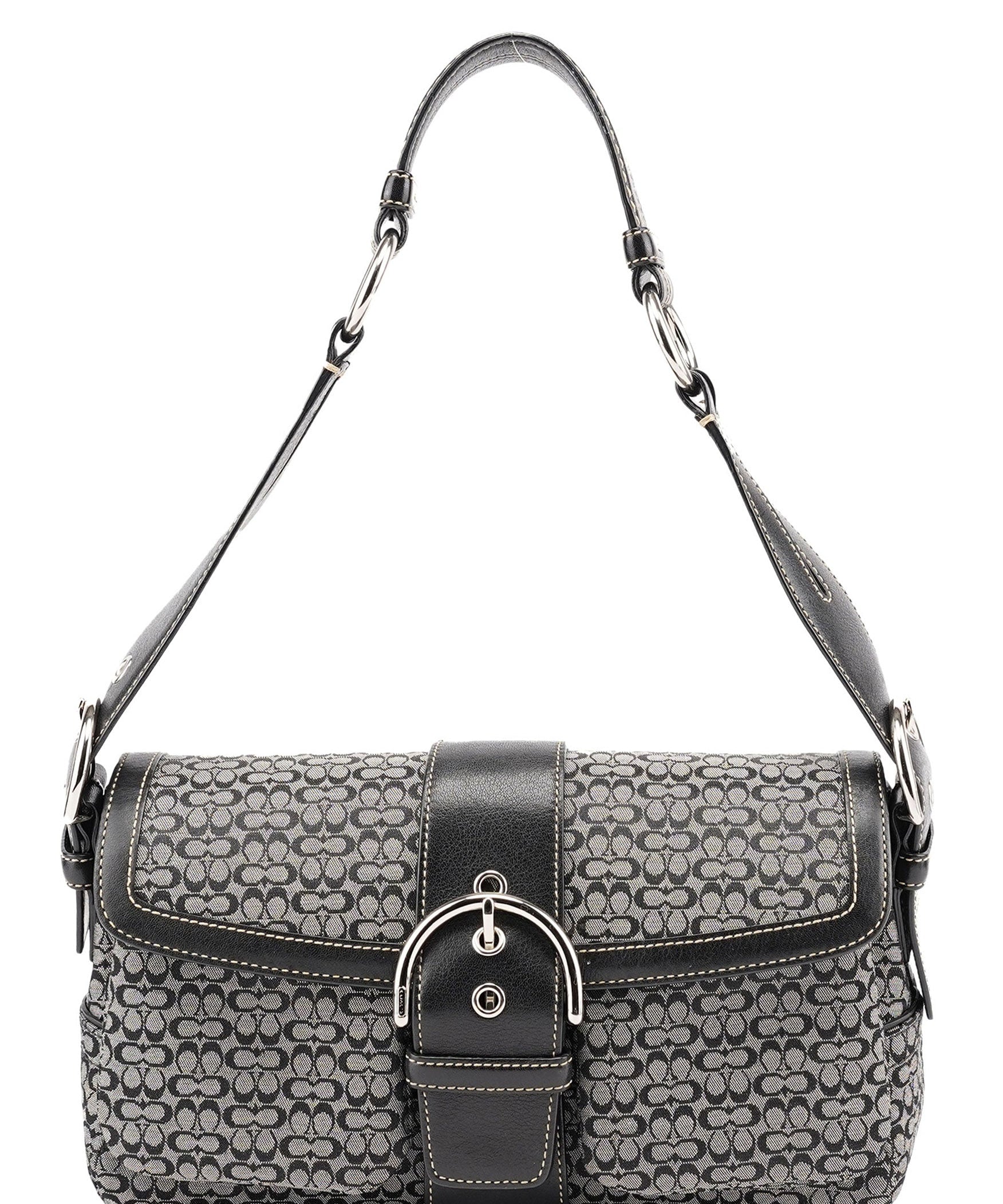 Coach 1463 Grey Black Soho Shoulder Bag