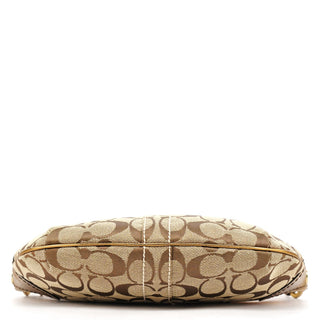 Coach 1480 Beige Gold Signature Canvas Shoulder Bag