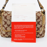 Coach 1482 Beige Gold Leather Soho Shoulder Bag
