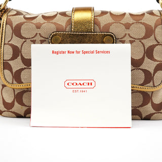 Coach 1482 Beige Gold Leather Soho Shoulder Bag
