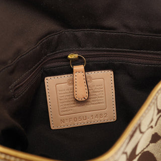 Coach 1482 Beige Gold Leather Soho Shoulder Bag