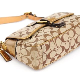 Coach 1482 Beige Gold Leather Soho Shoulder Bag