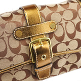 Coach 1482 Beige Gold Leather Soho Shoulder Bag