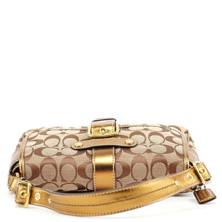 Coach 1482 Beige Gold Leather Soho Shoulder Bag