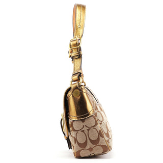 Coach 1482 Beige Gold Leather Soho Shoulder Bag