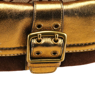 Coach 1495 Beige Bronze Signature Soho Shoulder Bag