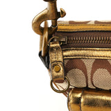 Coach 1495 Beige Bronze Signature Soho Shoulder Bag