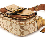 Coach 1495 Beige Bronze Signature Soho Shoulder Bag
