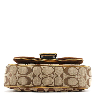 Coach 1495 Beige Bronze Signature Soho Shoulder Bag