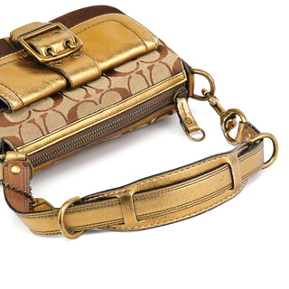 Coach 1495 Beige Brown Signature Legacy Shoulder Bag