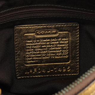 Coach 1495 Beige Brown Signature Legacy Shoulder Bag