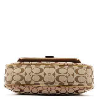 Coach 1496 Beige Bronze Signature Soho Shoulder Bag