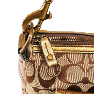Coach 1496 Beige Bronze Signature Soho Shoulder Bag
