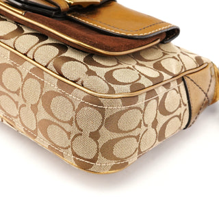 Coach 1496 Beige Bronze Signature Soho Shoulder Bag