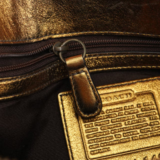 Coach 1496 Beige Bronze Signature Soho Shoulder Bag
