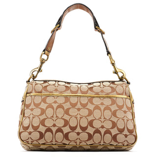 Coach 1496 Beige Bronze Signature Soho Shoulder Bag