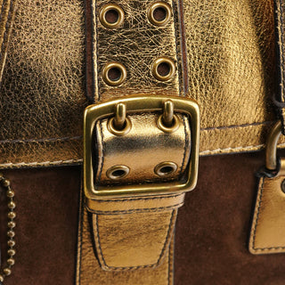 Coach 1498 Beige Brown Signature Soho Toite Bag