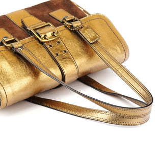 Coach 1498 Beige Brown Signature Soho Toite Bag