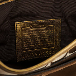 Coach 2004 Beige Gold Soho Crossbody Bag