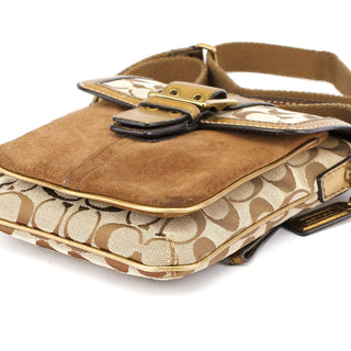 Coach 2004 Beige Gold Soho Crossbody Bag
