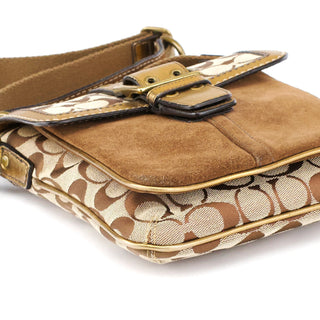 Coach 2004 Beige Gold Soho Crossbody Bag