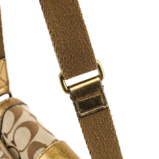 Coach 2004 Beige Gold Soho Crossbody Bag