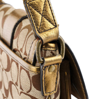 Coach 2004 Beige Gold Soho Crossbody Bag