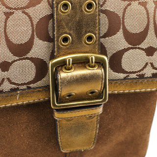 Coach 2004 Beige Gold Soho Crossbody Bag