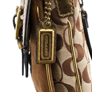 Coach 2004 Beige Gold Soho Crossbody Bag