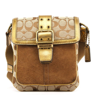 Coach 2004 Beige Gold Soho Crossbody Bag