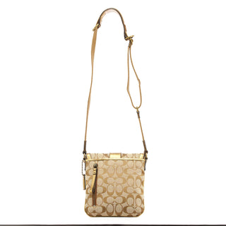 Coach 2004 Beige Gold Soho Crossbody Bag