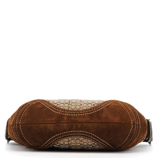 Coach 2154 Beige Brown Signature Soho Shoulder Bag