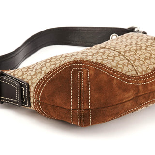 Coach 2154 Beige Brown Signature Soho Shoulder Bag