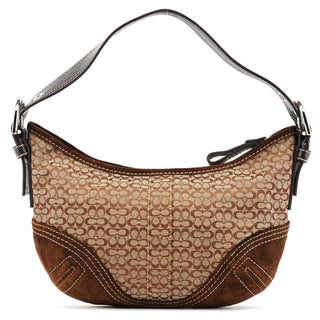 Coach 2154 Beige Brown Signature Soho Shoulder Bag