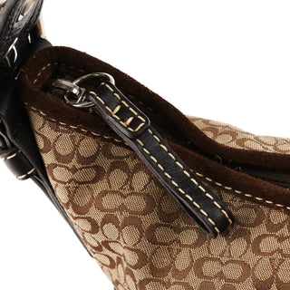 Coach 2154 Beige Brown Signature Soho Shoulder Bag