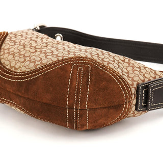 Coach 2154 Beige Brown Signature Soho Shoulder Bag