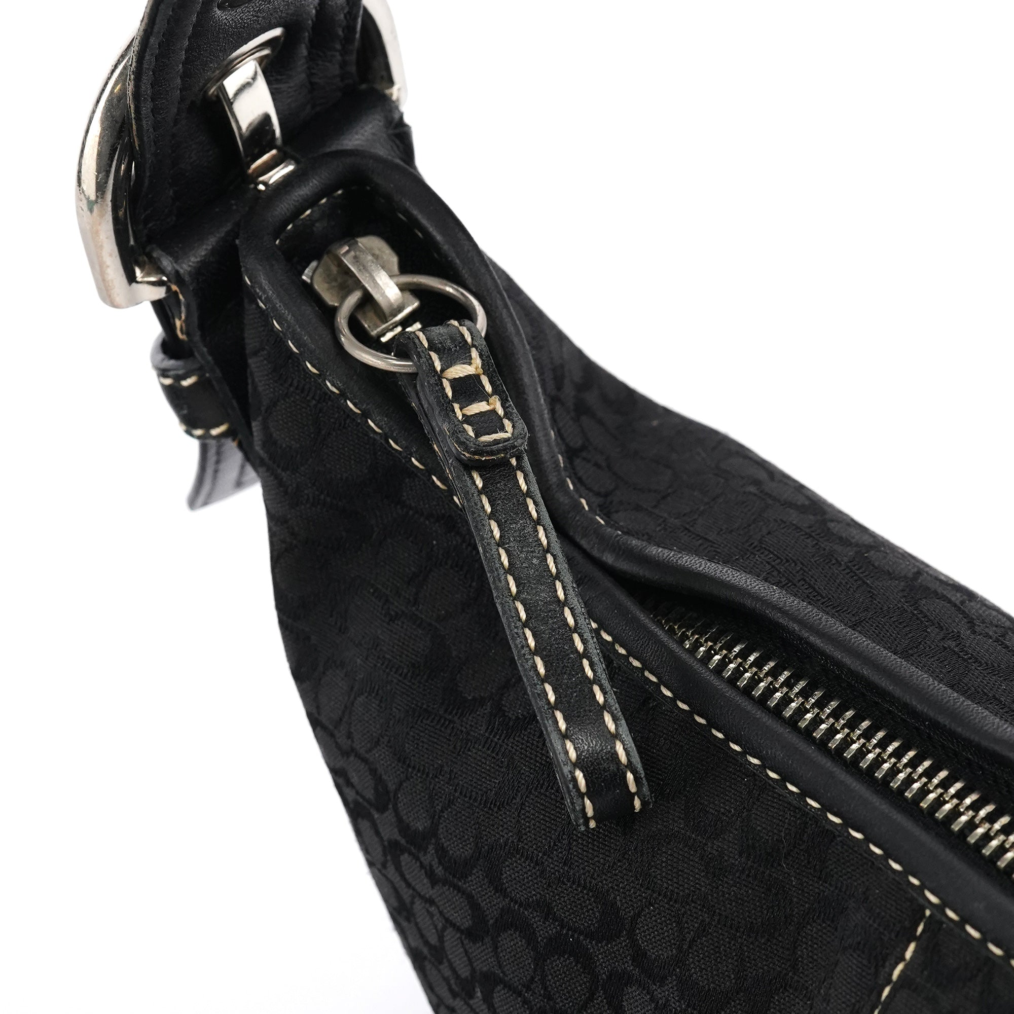 Coach 2154 Black Signature Canvas Soho Shoulder Bag