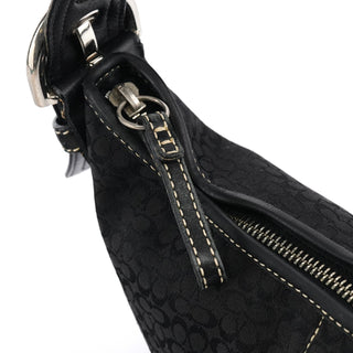 Coach 2154 Black Signature Canvas Soho Shoulder Bag