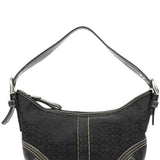 Coach 2154 Black Signature Canvas Soho Shoulder Bag