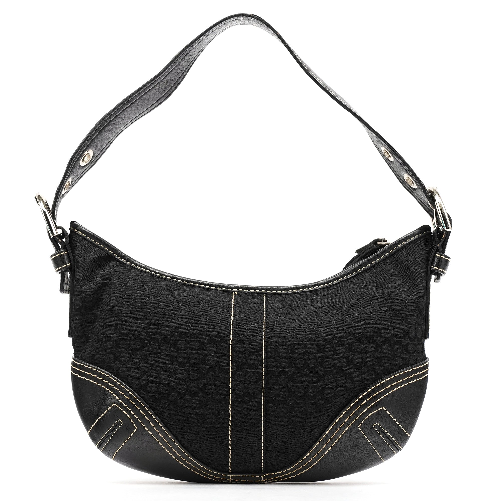 Coach 2154 Black Signature Soho Shoulder Bag