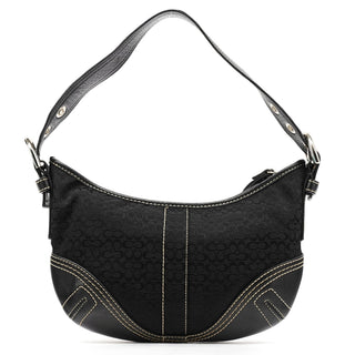 Coach 2154 Black Signature Soho Shoulder Bag