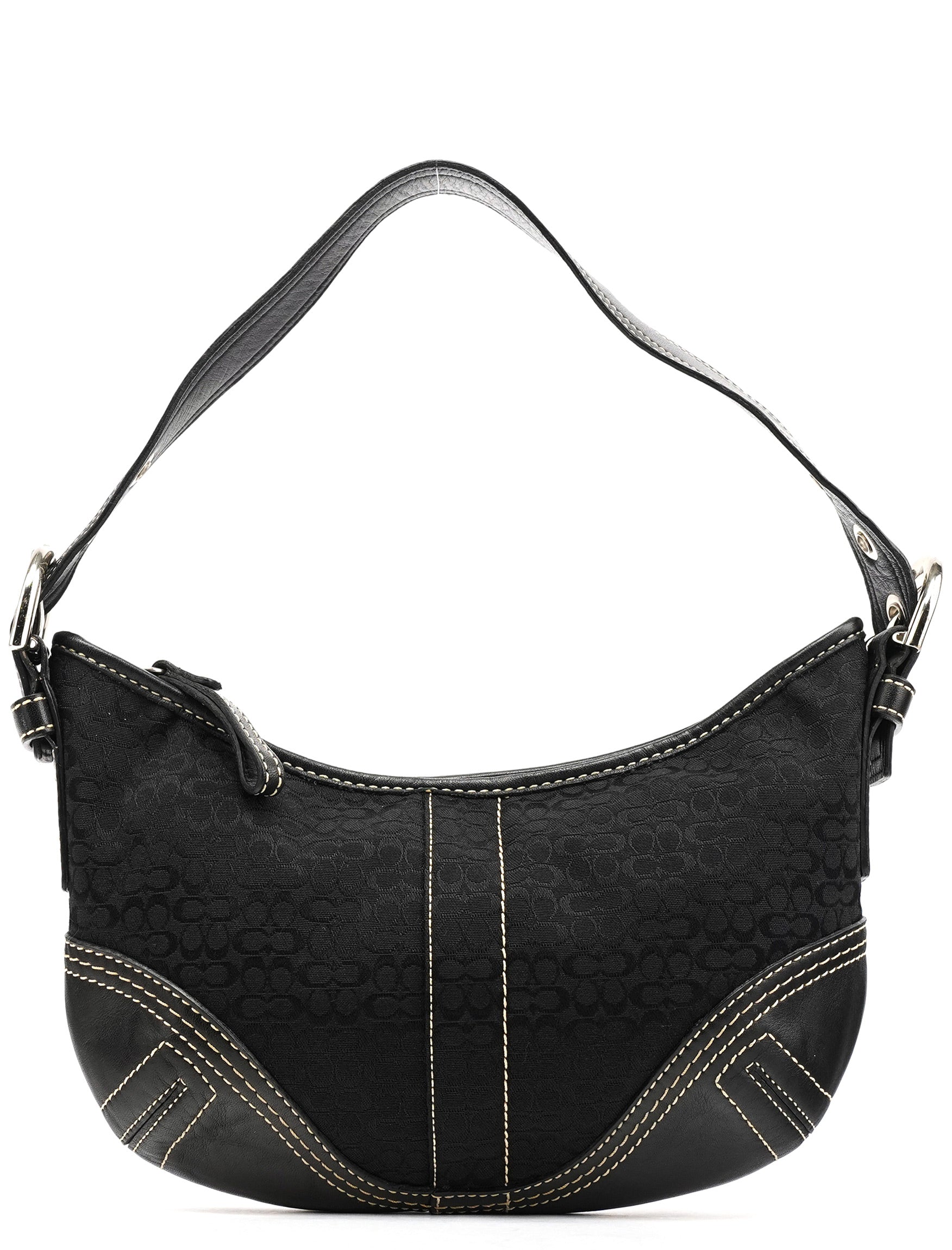 Coach 2154 Black Signature Soho Shoulder Bag