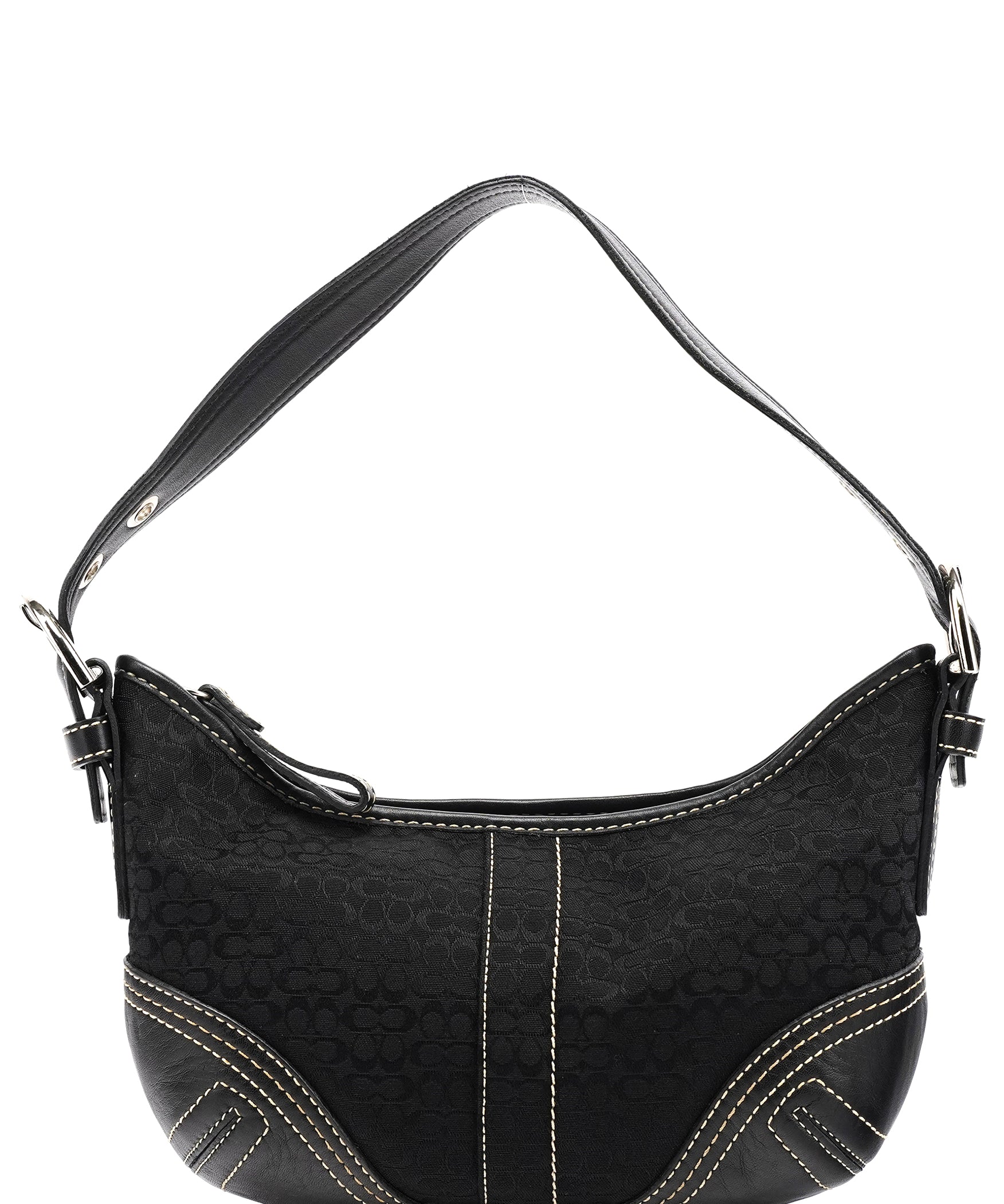 Coach 2154 Black Signature Soho Shoulder Bag