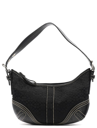 Coach 2154 Black Signature Soho Shoulder Bag