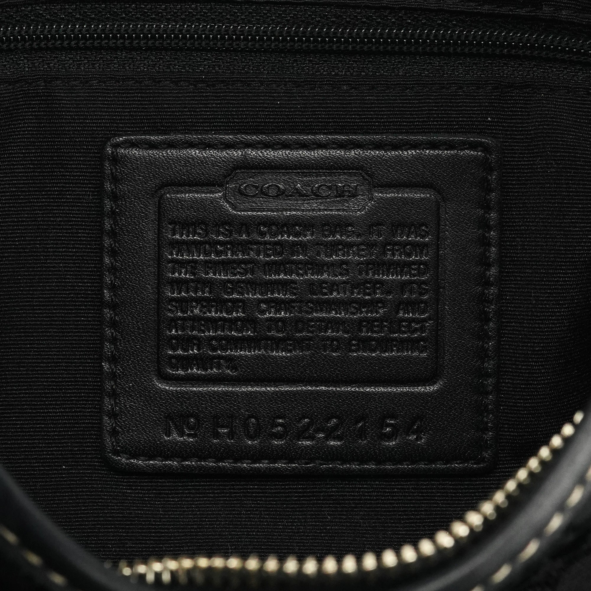 Coach 2154 Black Signature Soho Shoulder Bag