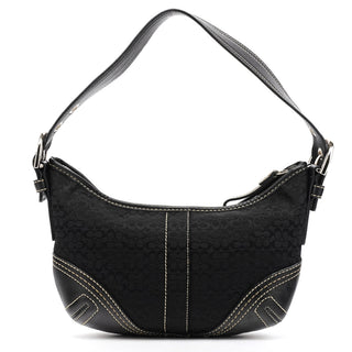 Coach 2154 Black Signature Soho Shoulder Bag