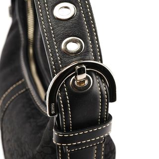 Coach 2154 Black Signature Soho Shoulder Bag