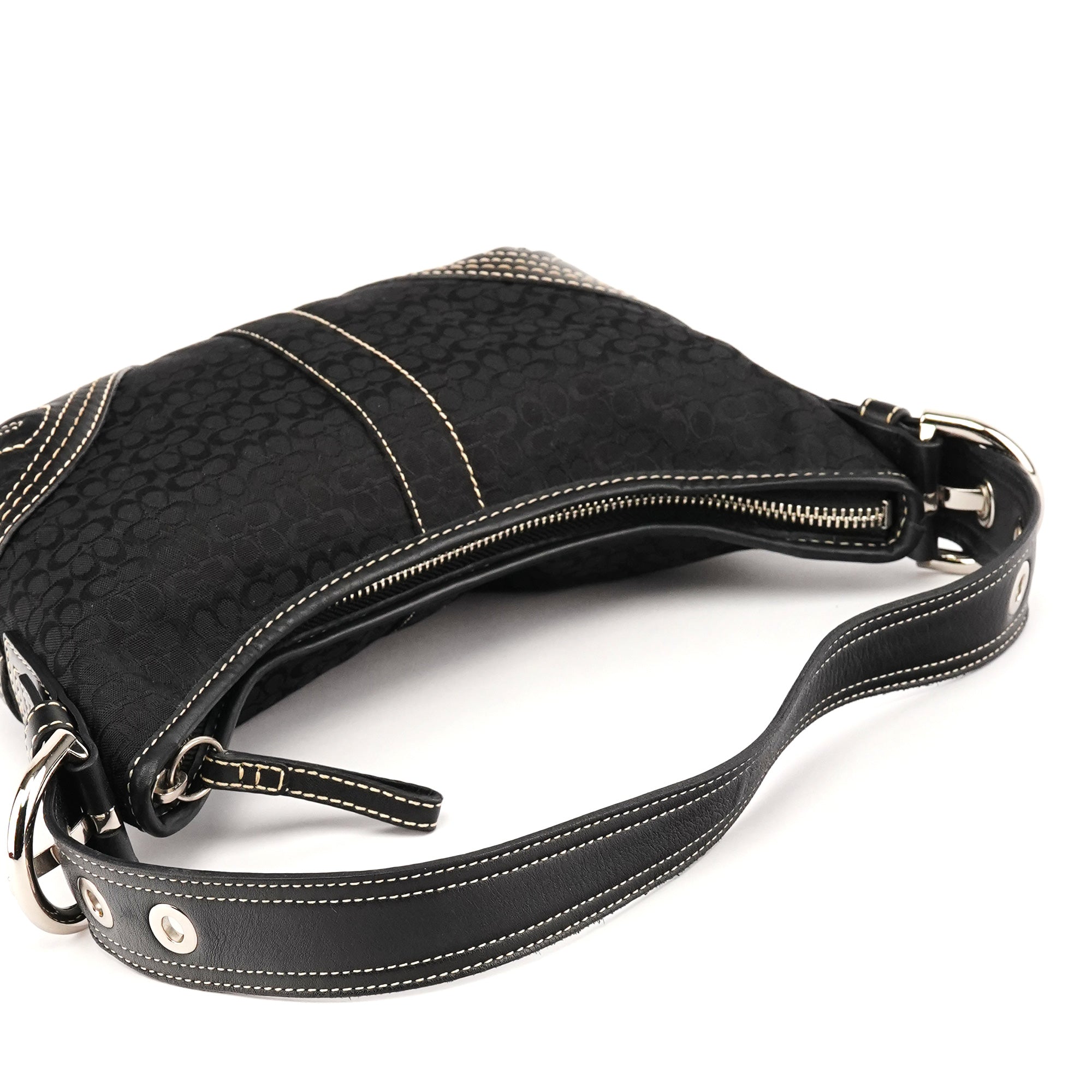 Coach 2154 Black Signature Soho Shoulder Bag
