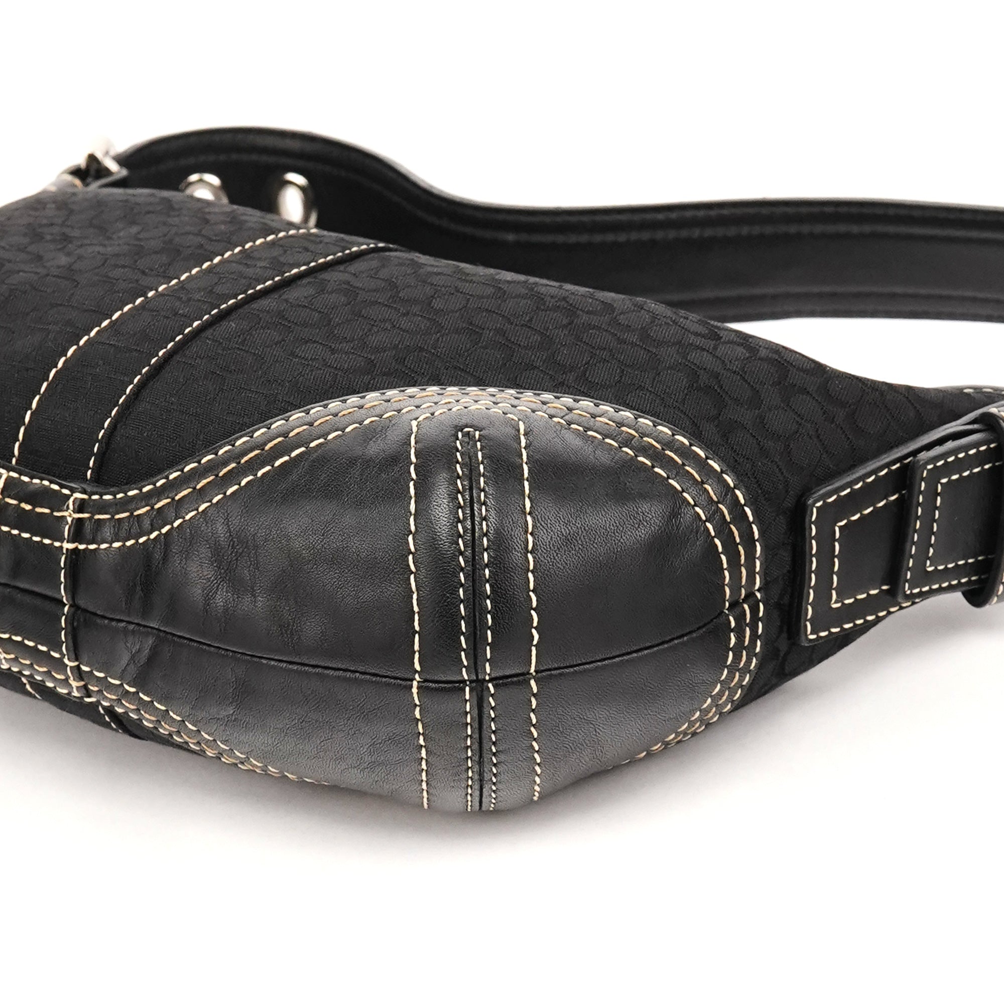 Coach 2154 Black Signature Soho Shoulder Bag