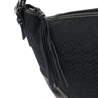 Coach 2158 Black Signature Soho Shoulder Bag